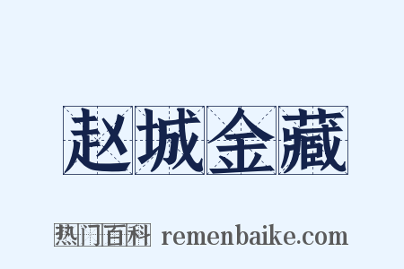 赵城金藏是什么意思的图片